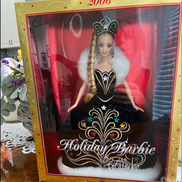 2006 Holiday Barbie collectible Bob Mackie renown designer 2nd